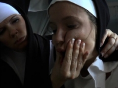 Dominated nun anally toys