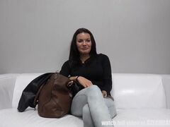 Super Hottie Darkhaired at Czech Casting