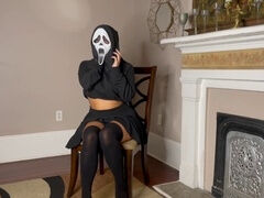 Costume, thigh high socks, mask