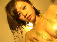 Hitomi gold bathing suit
