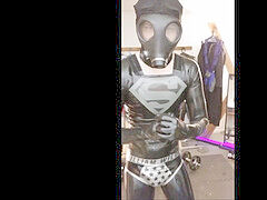 Gay primal fetish, gasmask, big cum shooters