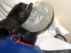 Session 2 - latex restrain bondage Breathplay