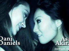 Lesbian anal play with Dani Daniels and Asa Akira