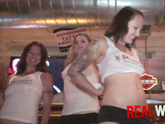 Naked raw T tee-shirt party Sluts Flashing Puss