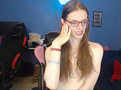 Tgirl stiff ts beef whistle on live homemade cam
