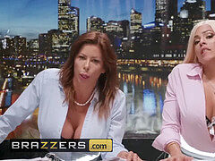 Brazzers - naughty news broads Alexis Fawx and Luna Star tear up the paige