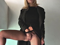 Kris masturbation public multi squirting in pantyhose