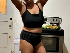 Anna Maria, sexy mature latina Dominican MILF in black part 3