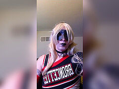Goth Cheerleader bashes Again! long taunt
