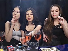Russian girls like to smoke and play