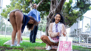 Lucky older guy fucking two perfect teens