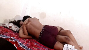 Passionate amateur fuck session with a big tits bhabhi