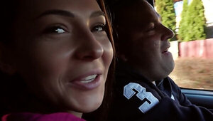 Two friends pick up chicks for orgy in their spacious car