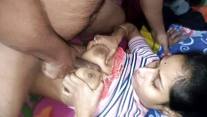 Indian hottie plays with herself as foreplay for sex