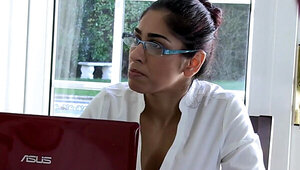 Horny older lady has two hard dicks banging her silly