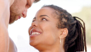 Double penetration beauty getting slammed with passion