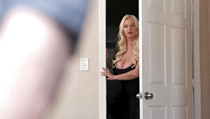 Voluptuous blonde bombshell MILF is a dream sex doll