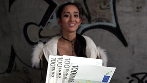 European barely legal babe gets smashed in public