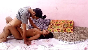 Skinny Desi teen is moaning while getting it in missionary