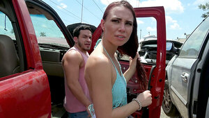 Aidra Fox is a skinny diva that looks hot during public sex