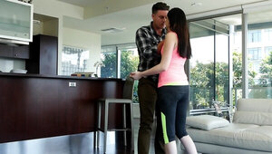 Stud is fed up with annoying stepsister so he fucks this bitch