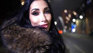 Big boobs brunette has two dicks to worry about for now