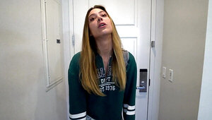 Stepsister is oddly possessive of her brother's cock