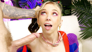 Breezy Bri looks great in a colorful outfit while fucking