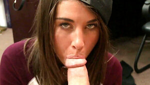 Felicity Feline worships dick and gets fucked brutally