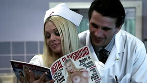 Horny doctor is fucking his hot nurse in the office