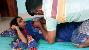 Fucking the Indian wife in missionary after oral sex