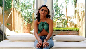 Brown beauty gets pounded during her first porn audition
