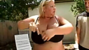 Bbw milf torpedoed outdoors