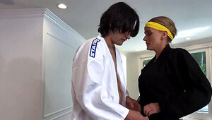 Karate boy ends up fucking his perfect looking coach