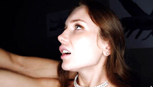Horny babe gets her pussy smashed on the work desk