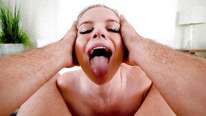 Blondie with a cute smirk is going to get fucked hard