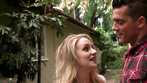 Kate Kennedy gets dominated by her stepdad and his friend