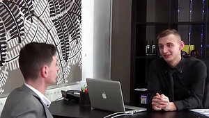 Talking to him in the office just to get into his pants