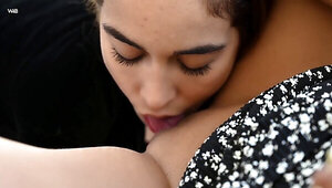 Two lovely ladies exploring each other's wet cunts