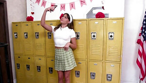 Mysteriously kinky fuck fest with two horny girls in uniforms