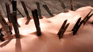 Melissa Stratton's hogtie and clothespin experience