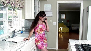 Horny MILF Roxanne Hall can't get enough of her first BBC