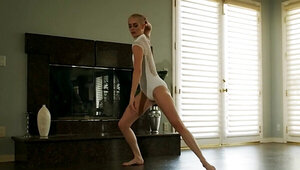 Ballerina babe getting fucked by her creepy boyfriend