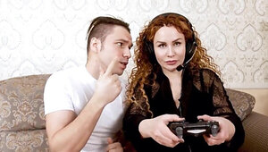 Stepmom is enjoying the hot gamer cock in this one