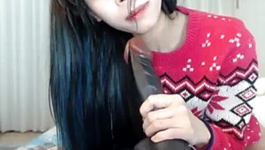 Two Skinny Asian Webcam Teens Playing