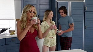 Stepmom is going to be involved in a wild threesome