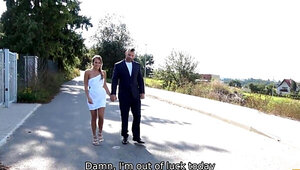 Hunter pounds a submissive bride in a taboo XXX video