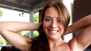 Big boobs babe is going to practice her oral skills