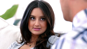 Faultless brunette coed is going to fuck her professor