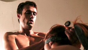 Penny Pax is pulled by the hair and pounded from behind